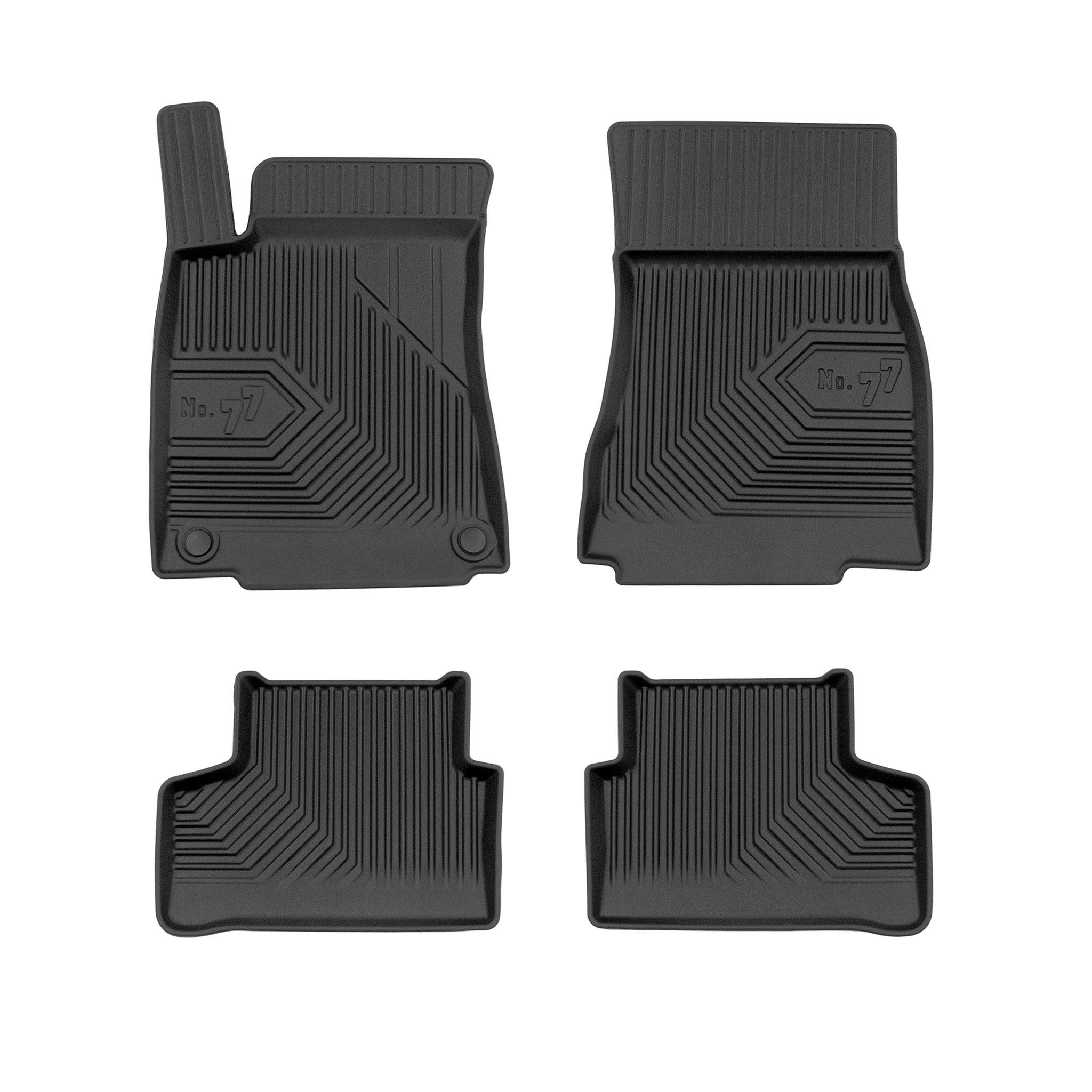 Tapis de Sol de Voiture pour Mercedes-Benz GLA H247 2020-2026 TPE Noir 4Pcs