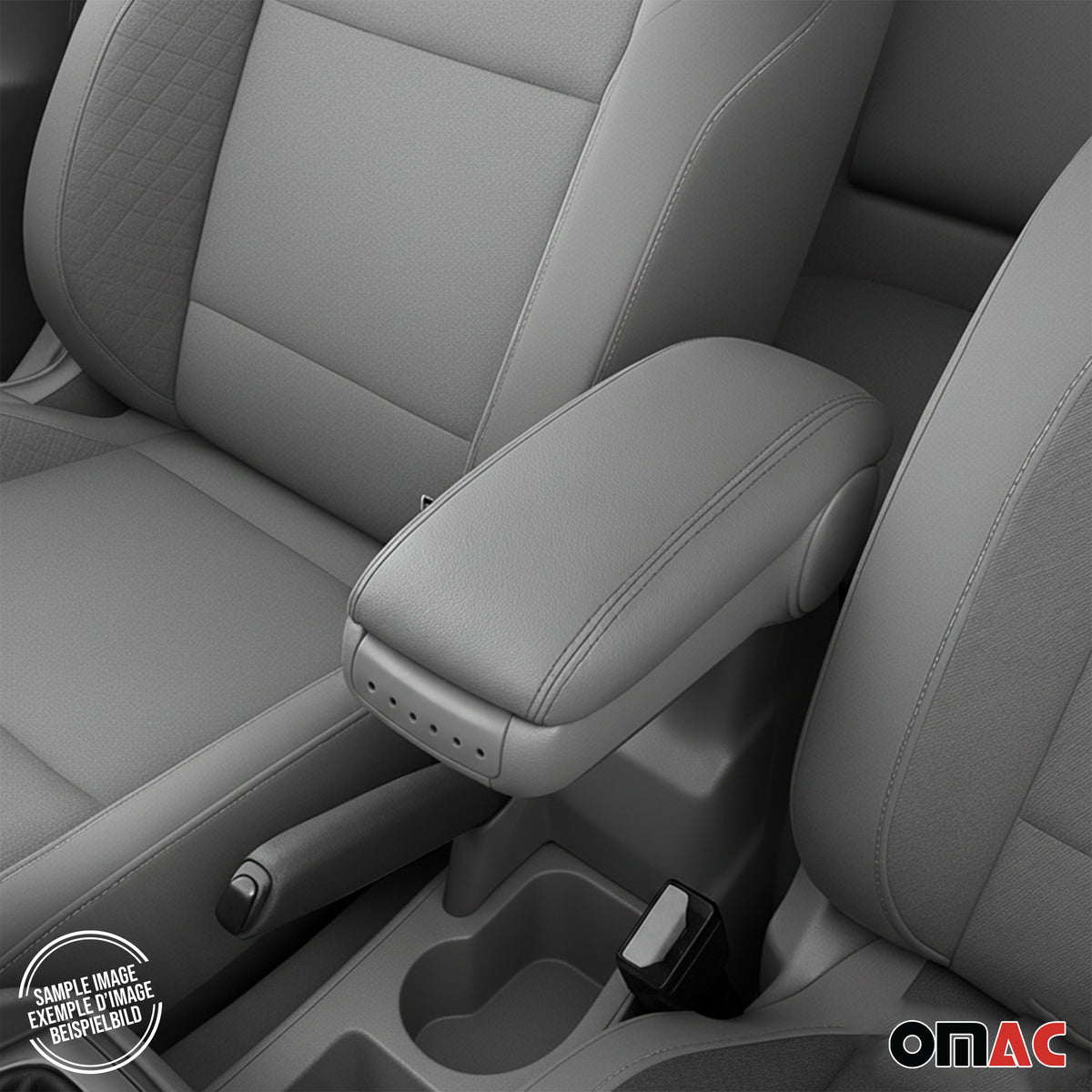 Accoudoir pour Ford Transit Tourneo Courier 2014-2024 Vinyl Abs Gris