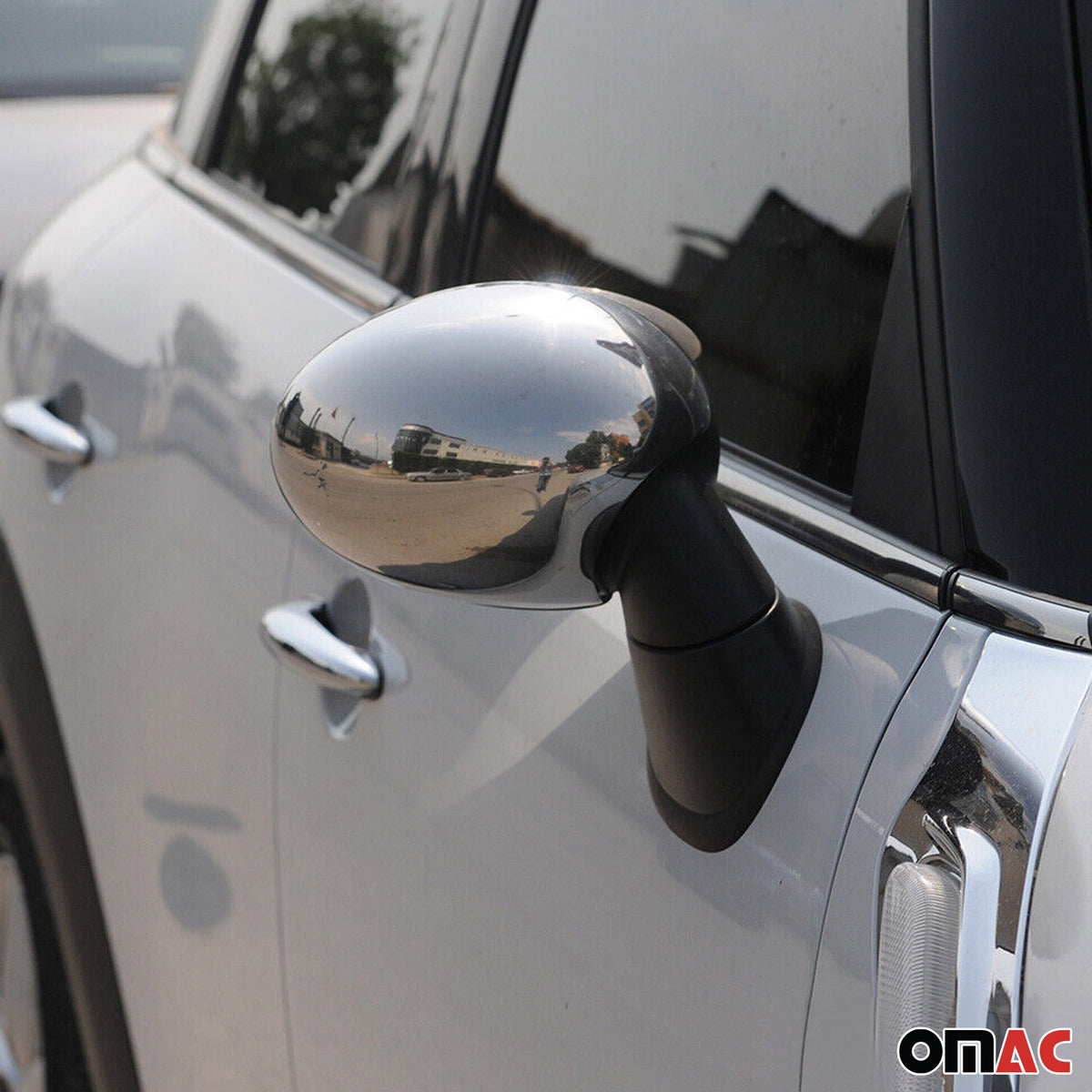 Coques de Rétroviseurs pour Mini Roadster R59 2012-2015 en Acier Chromé Argent