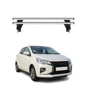 Barres de toit Transversales pour Mitsubishi Spacestar 2017-2020 Alu Gris 2x