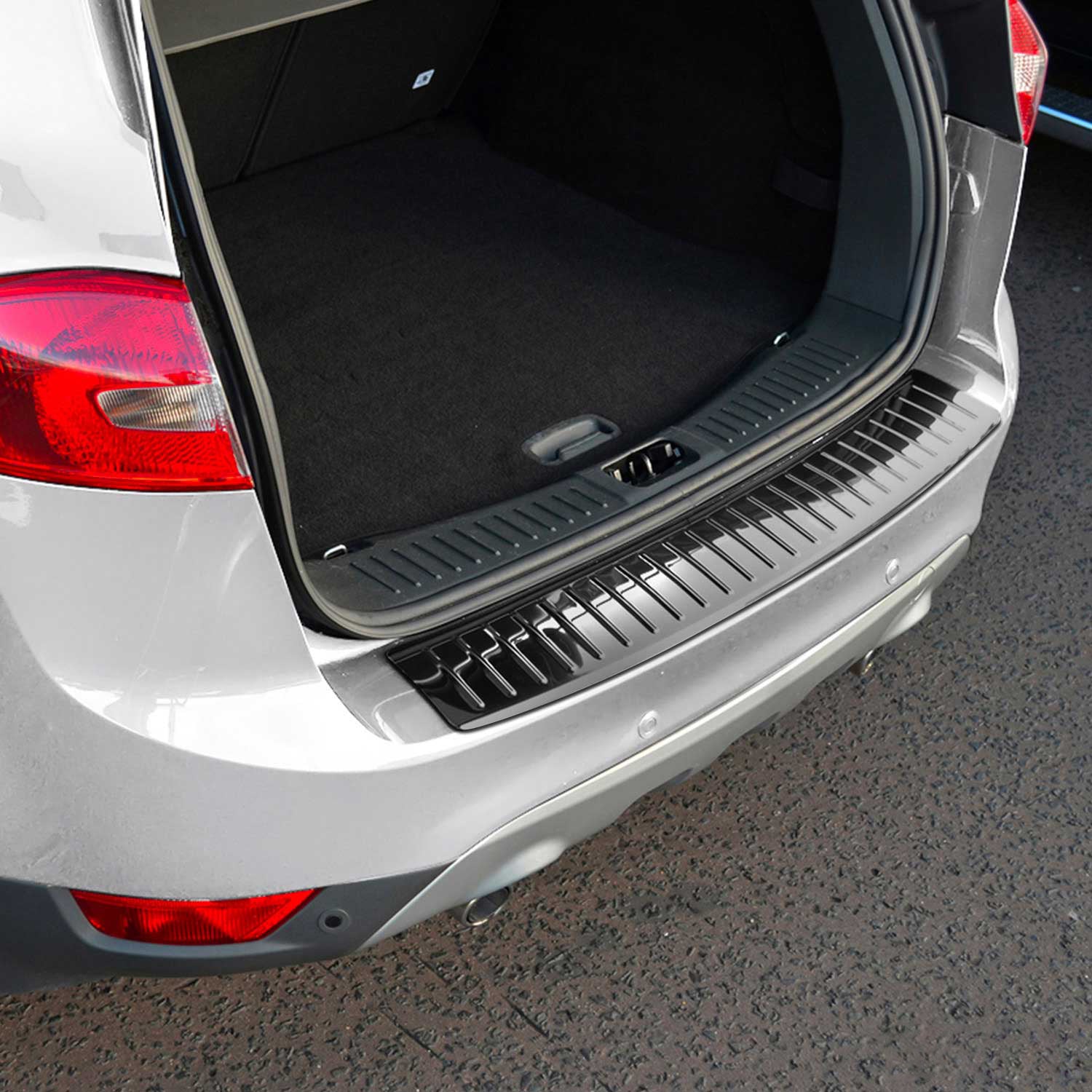 Protection de Pare-Chocs pour Ford Kuga I 2008-2012 Inox finition dark chrome