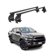 Barres Transversales Menabo pour Toyota Hilux VIII 2015-2026 Noir