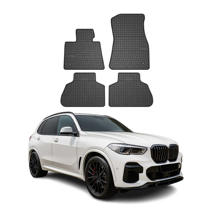 OMAC Tapis de sol pour BMW X5 G05 2018-2025 Noir en caoutchouc