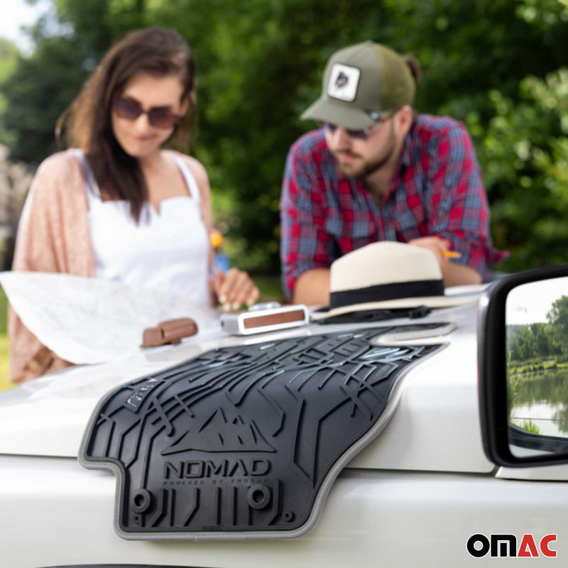 Tapis de Sol de Voiture pour Toyota Corolla 2019-2025 Caoutchouc Noir-Gris