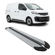 Marchepieds Latéraux pour Opel Vivaro C 2019-2026 Aluminium Argent L1 Court 2Pcs