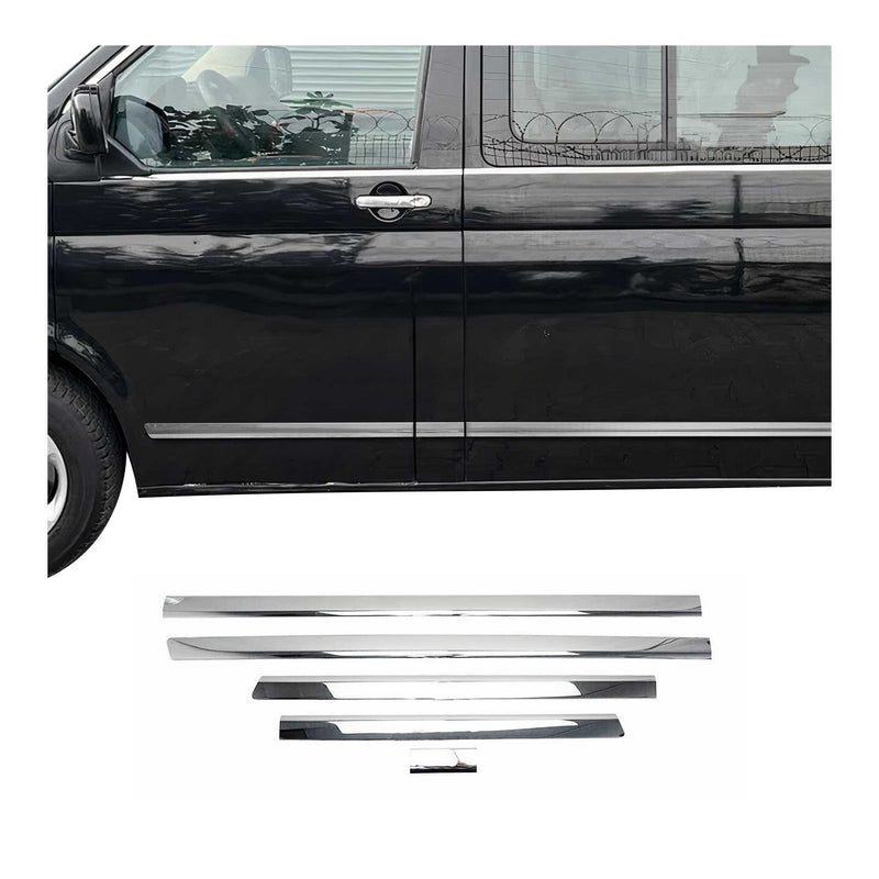 Baguette protection Latérale de porte pour VW T5 Transporter 2003-2015 L1 Chromé