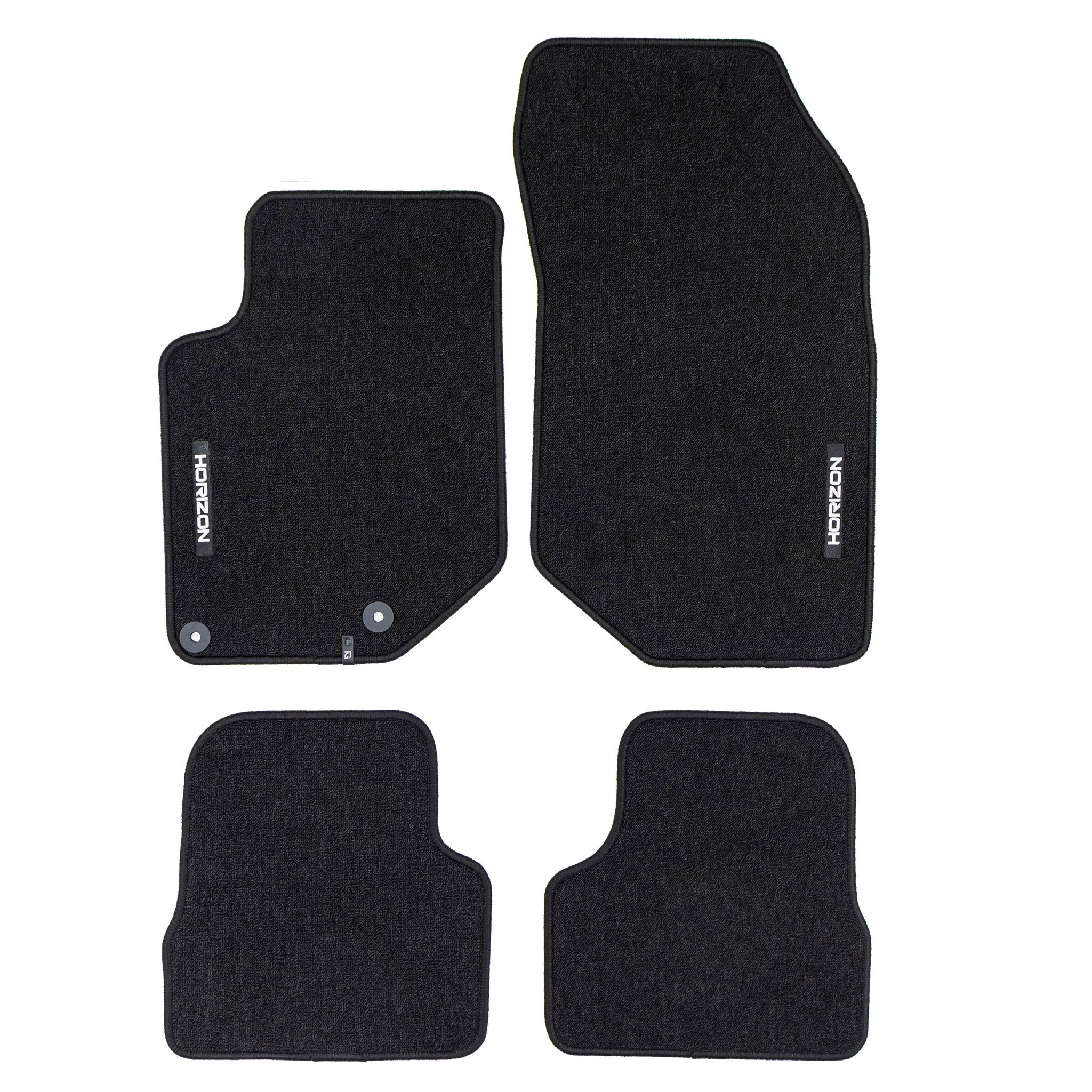 Tapis de Sol de Voiture pour Peugeot 208 II 2019-2026 Velours Imperméable 4Pcs
