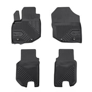 Tapis de Sol de Voiture pour Honda Jazz III 2007-2014 TPE Imperméable Noir 4Pcs