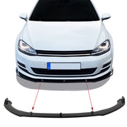 JOM Lèvre de Pare-choc Avant pour VW Golf 7 2012-2019 Noir Brillant Sport Look