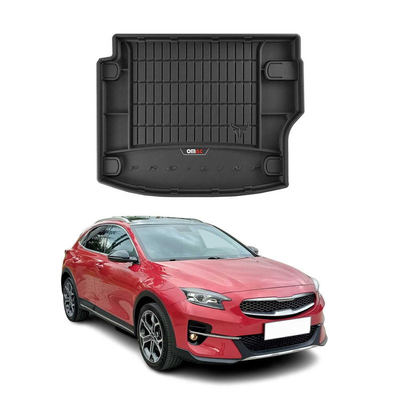 Tapis de Coffre pour Kia XCeed 2019-2022 Noir TPE