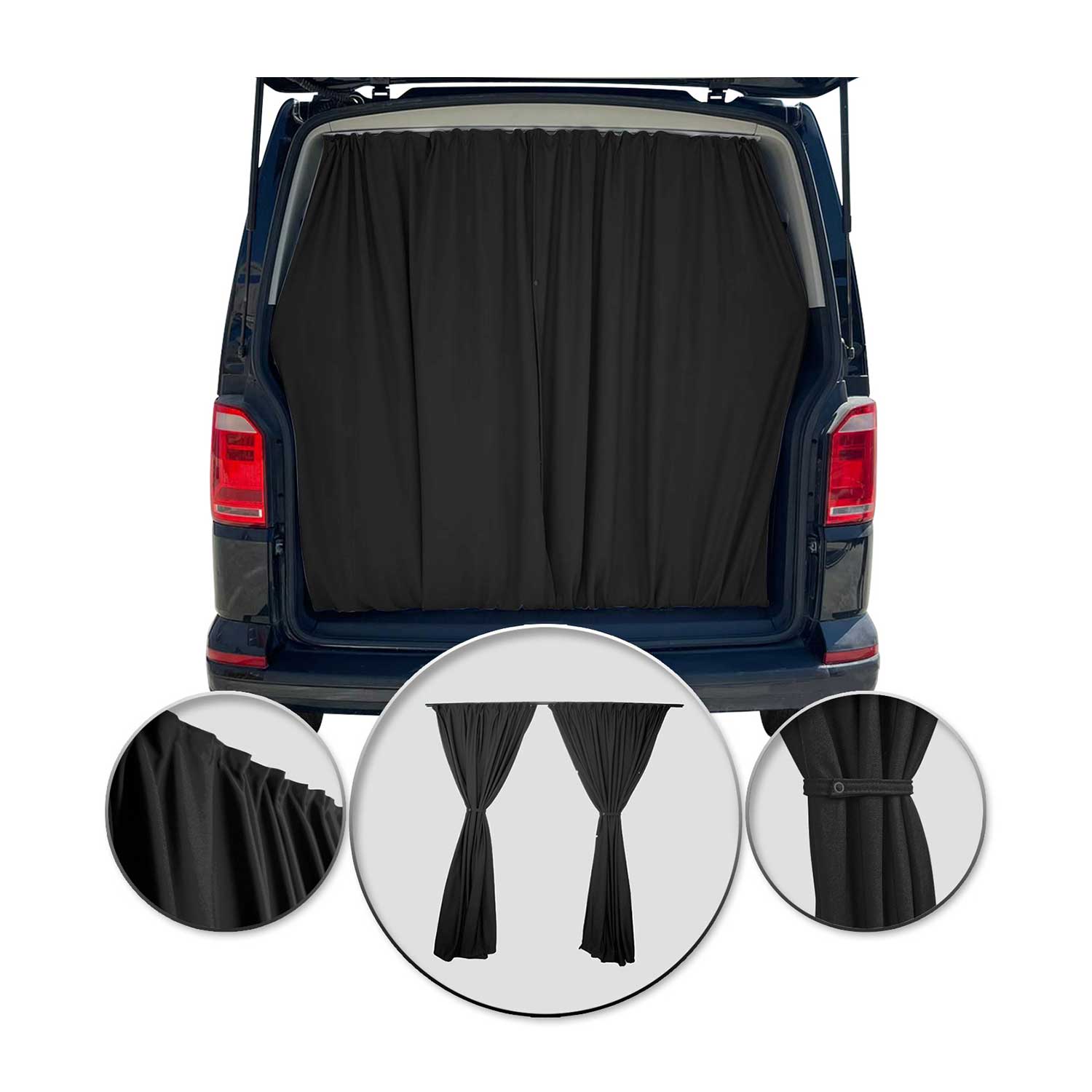 Rideaux De Porte Hayon Pour Nissan NV200 H2 Protection Solaire Noir