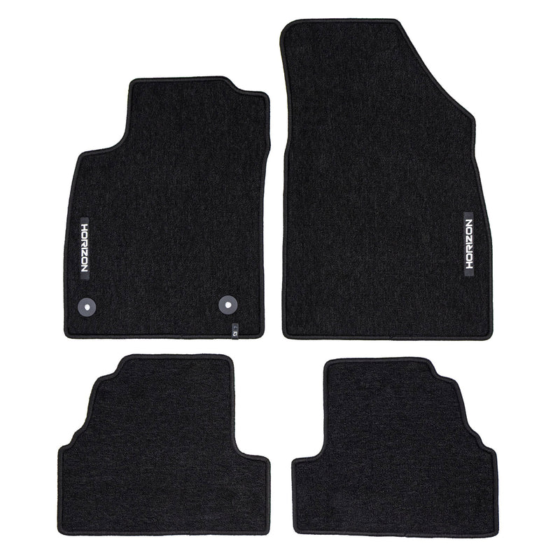 Tapis de Sol de Voiture pour Opel Mokka A 2012-2019 Velours Imperméable 4Pcs