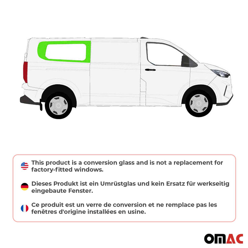Vitre de Porte pour Ford Transit Custom 2023-2025 L2 Arrière Droit Verre fixe
