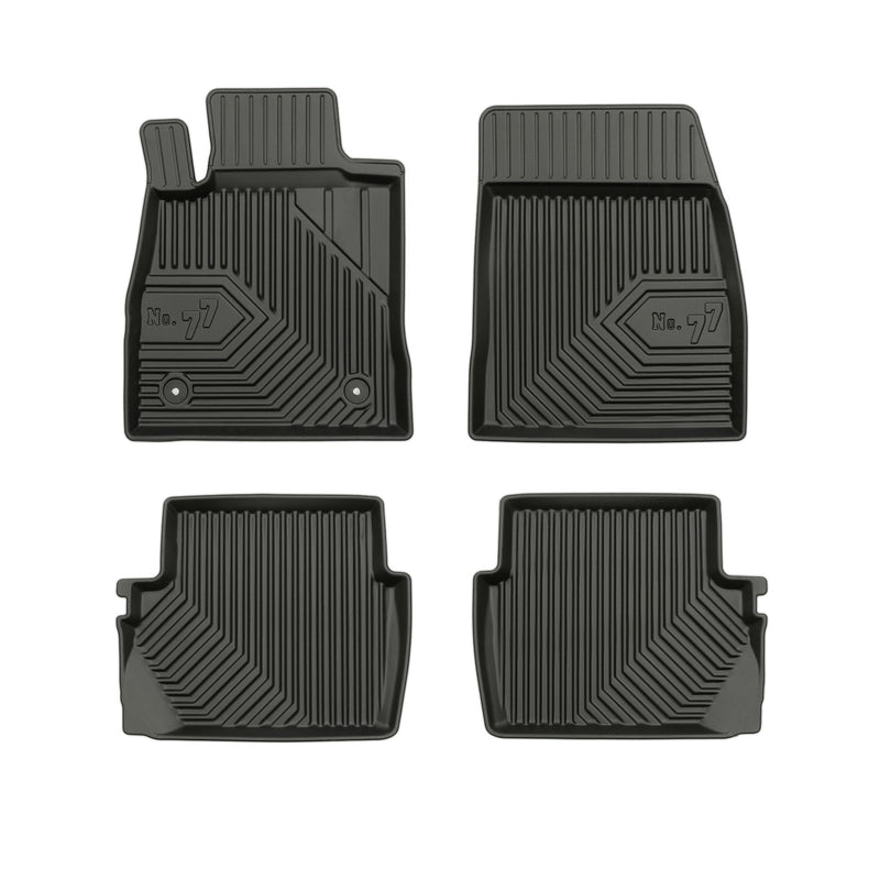 Tapis de Sol de Voiture pour Ford Fiesta mk7 2017-2023 TPE Imperméable 4Pcs