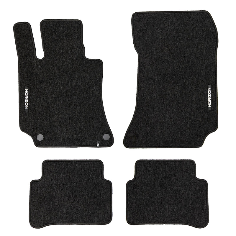 Tapis de sol pour Mercedes-Benz Classe E W212 2009-2016 Velours Noir 4Pcs