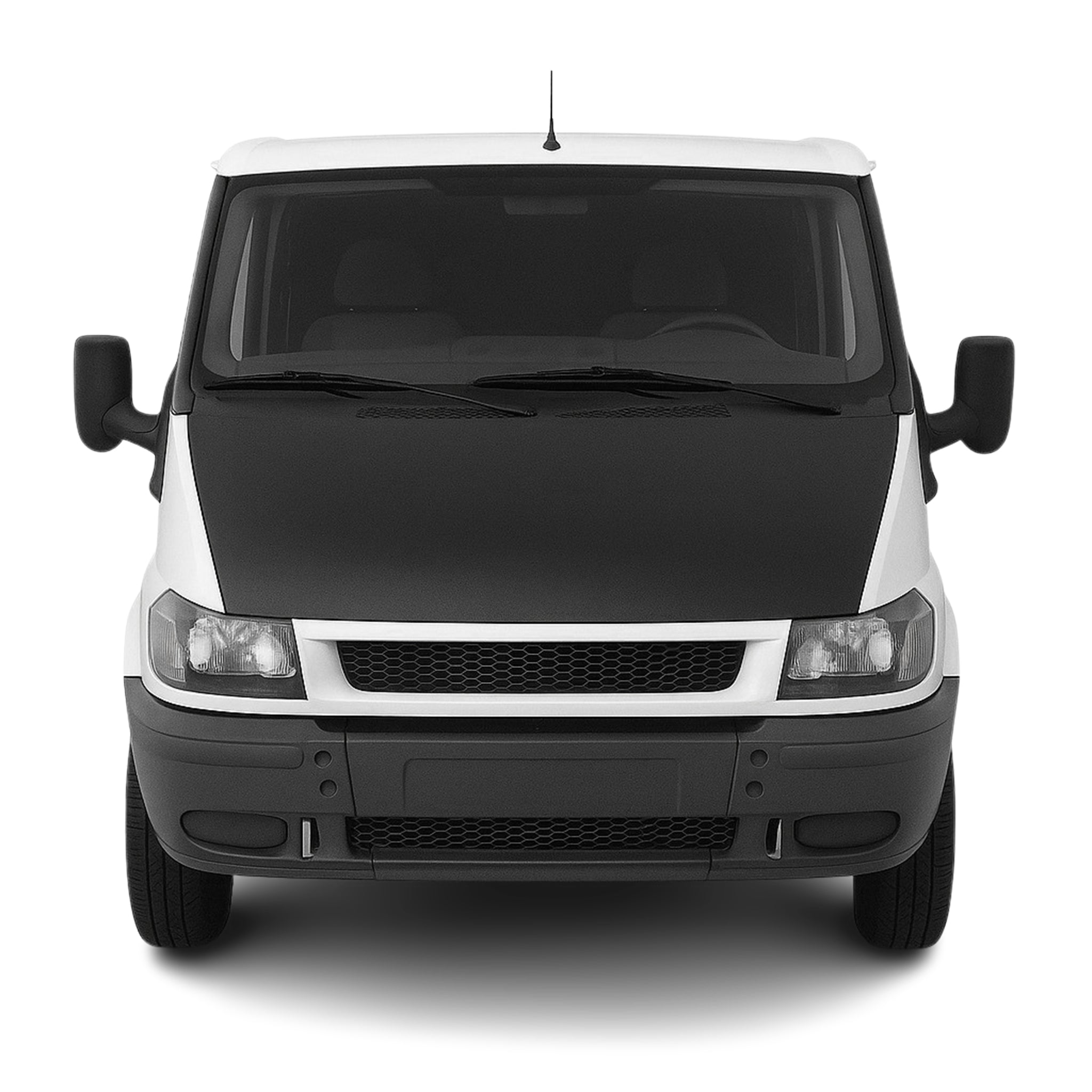 Protège Capot pour Ford Transit 2000-2006 Masque de voiture vinyle Noir complète