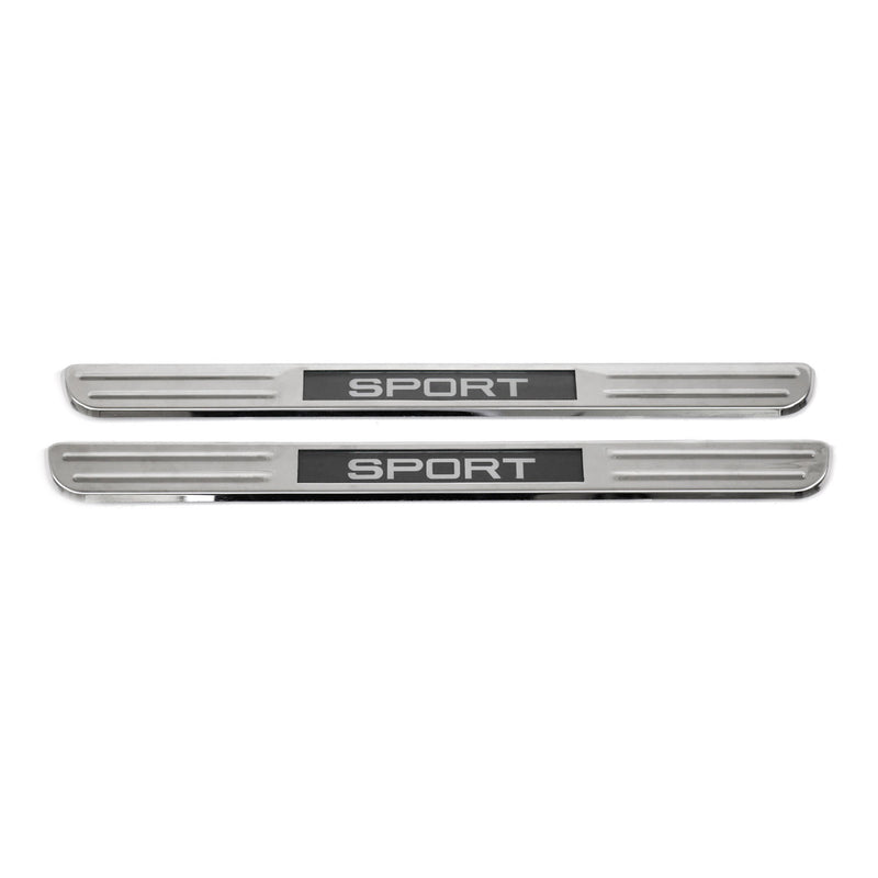 Seuils de porte pour Skoda Kodiaq Karoq Scala Led Inox 38cm 2x