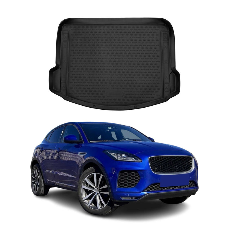 OMAC Tapis De Coffre pour Jaguar E-Pace 2017-2024 en caoutchouc Noir