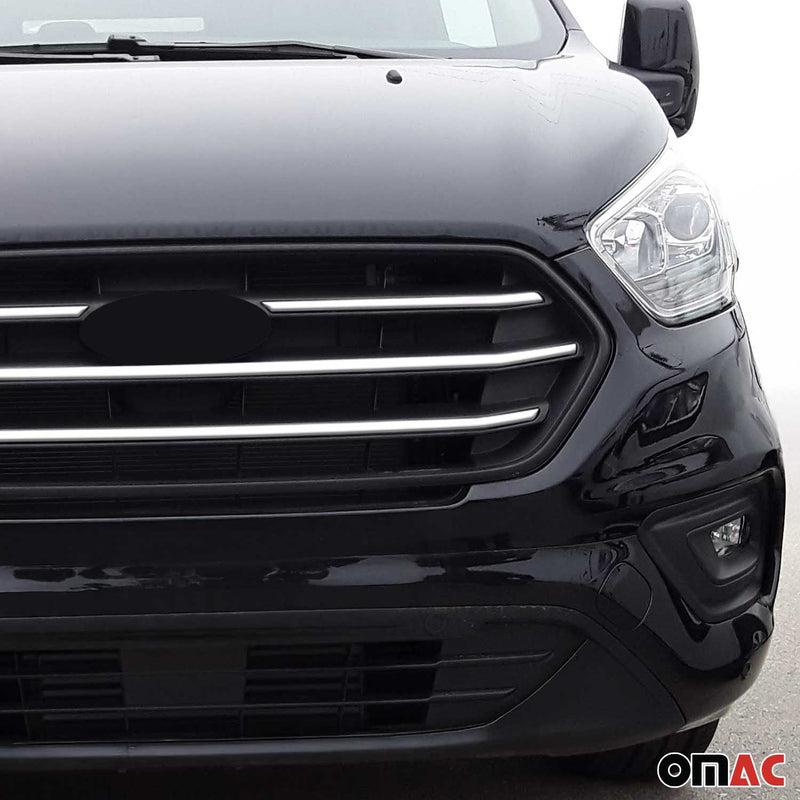 Moulure de Grille de Calandre pour Ford Transit Custom 2017-2022 Chromé 4Pcs