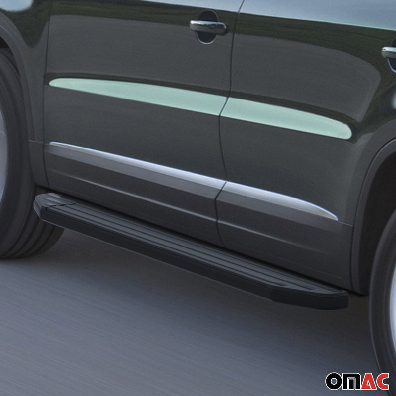 Marchepieds Latéraux pour VW Tiguan 2007-2016 Alu Noir ABE