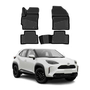 OMAC Tapis de sol pour Toyota Corolla Cross Hybrid 2022-2026 en caoutchouc Noir