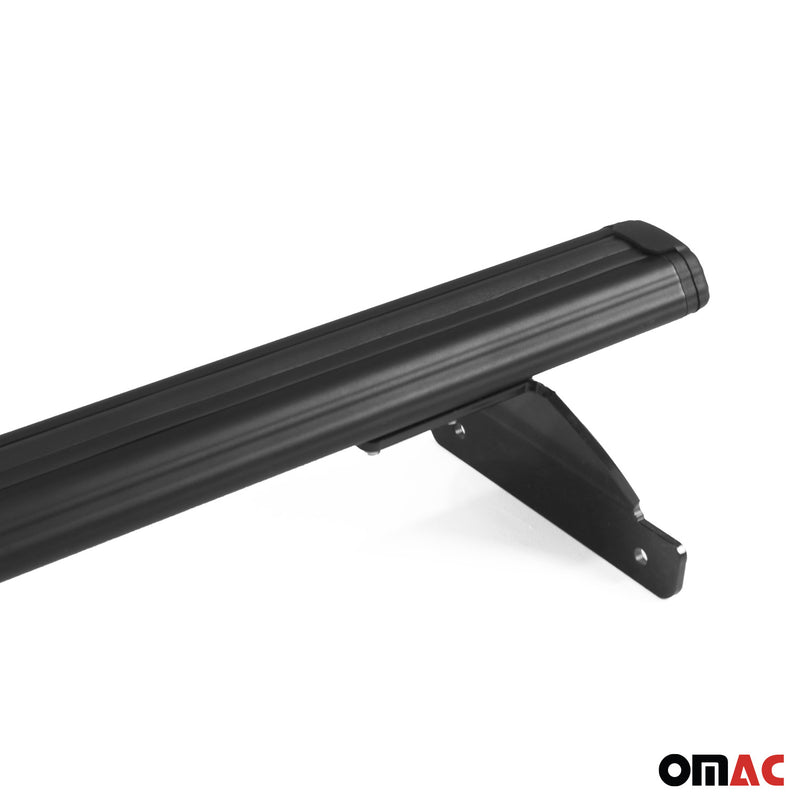 Barres de toit transversales pour Jeep Compass 2018-2025 Aluminium Noir