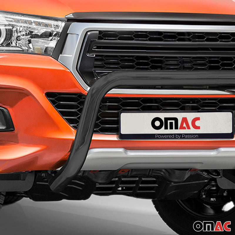 Pare-Buffle Avant Pour Toyota Hilux 2018-2020 Noir en Acier Inoxydable