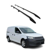 Barres de toit longitudinales pour VW Caddy Maxi 2020-2026 L2 Long Alu Noir