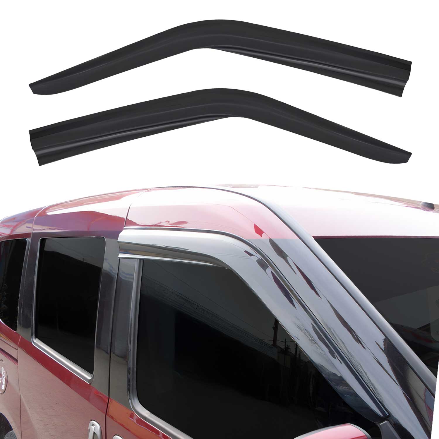 Déflecteurs de Vent pluie d'air pour Ford Transit Connect 2002-2014 Acrylique 2x