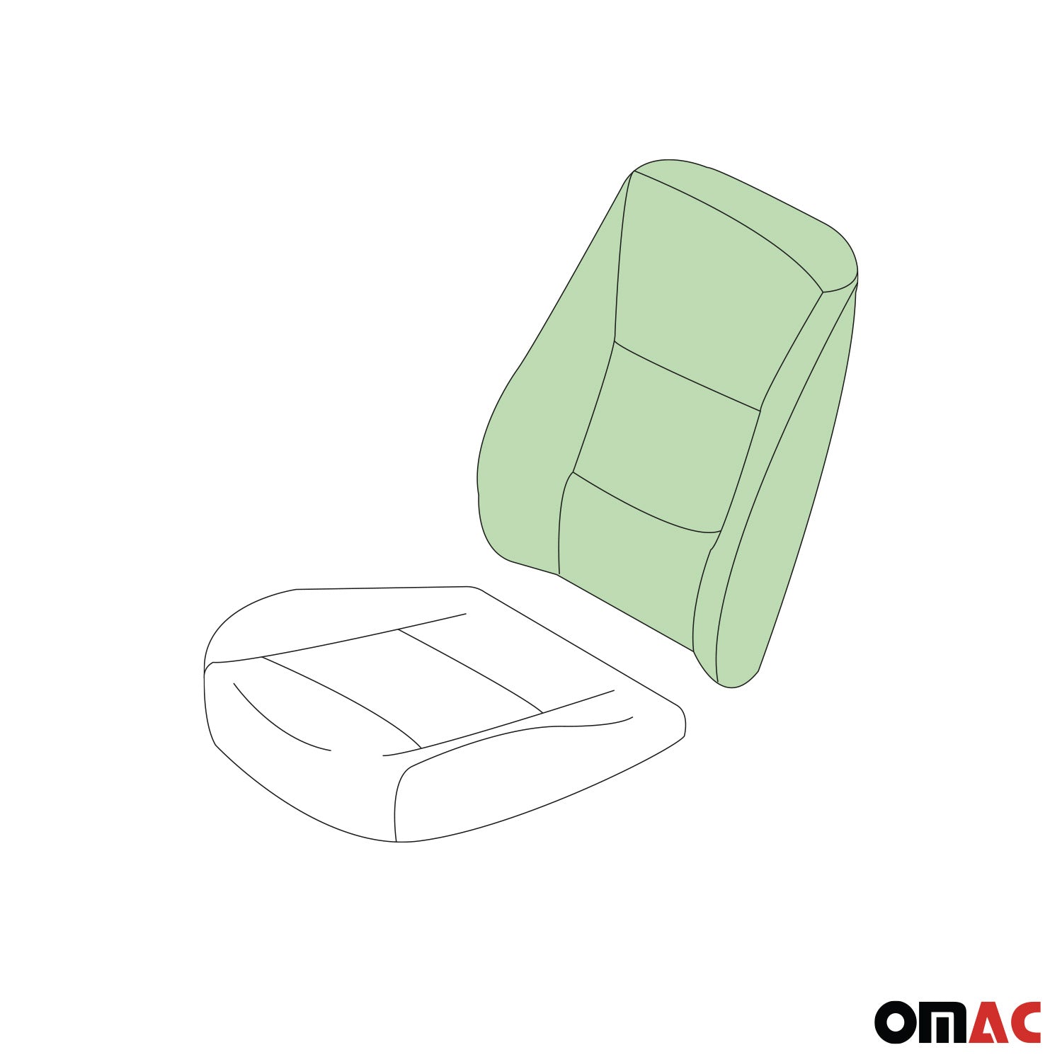 Coussin Mousse de Dossier pour Opel Combo D 2012-2018 Remplacement 1pc