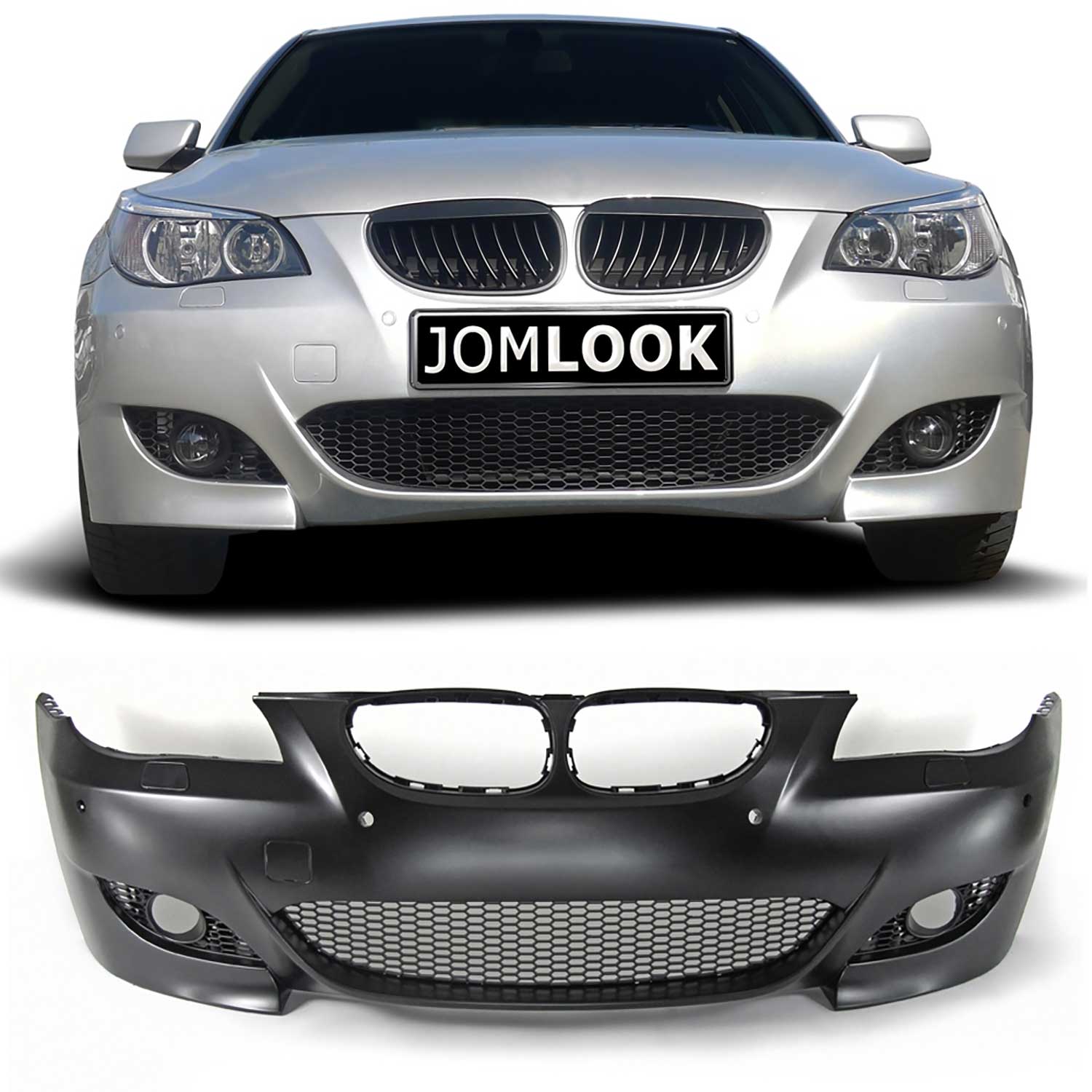 JOM Pare-chocs avant avec trous PDC pour BMW Series 5 E60 E61 Break 2003-2007