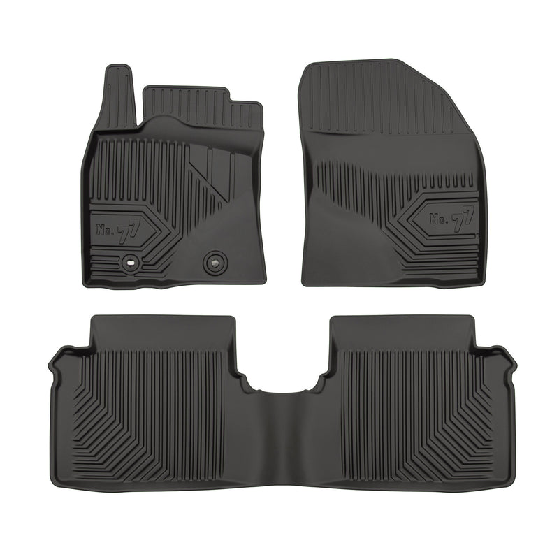 Tapis de Sol de Voiture pour Toyota Avensis III 2009-2018 TPE Imperméable 3Pcs