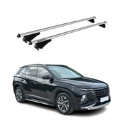Tiger Barres de toit transversales pour Hyundai Tucson 2020-2025 Gris