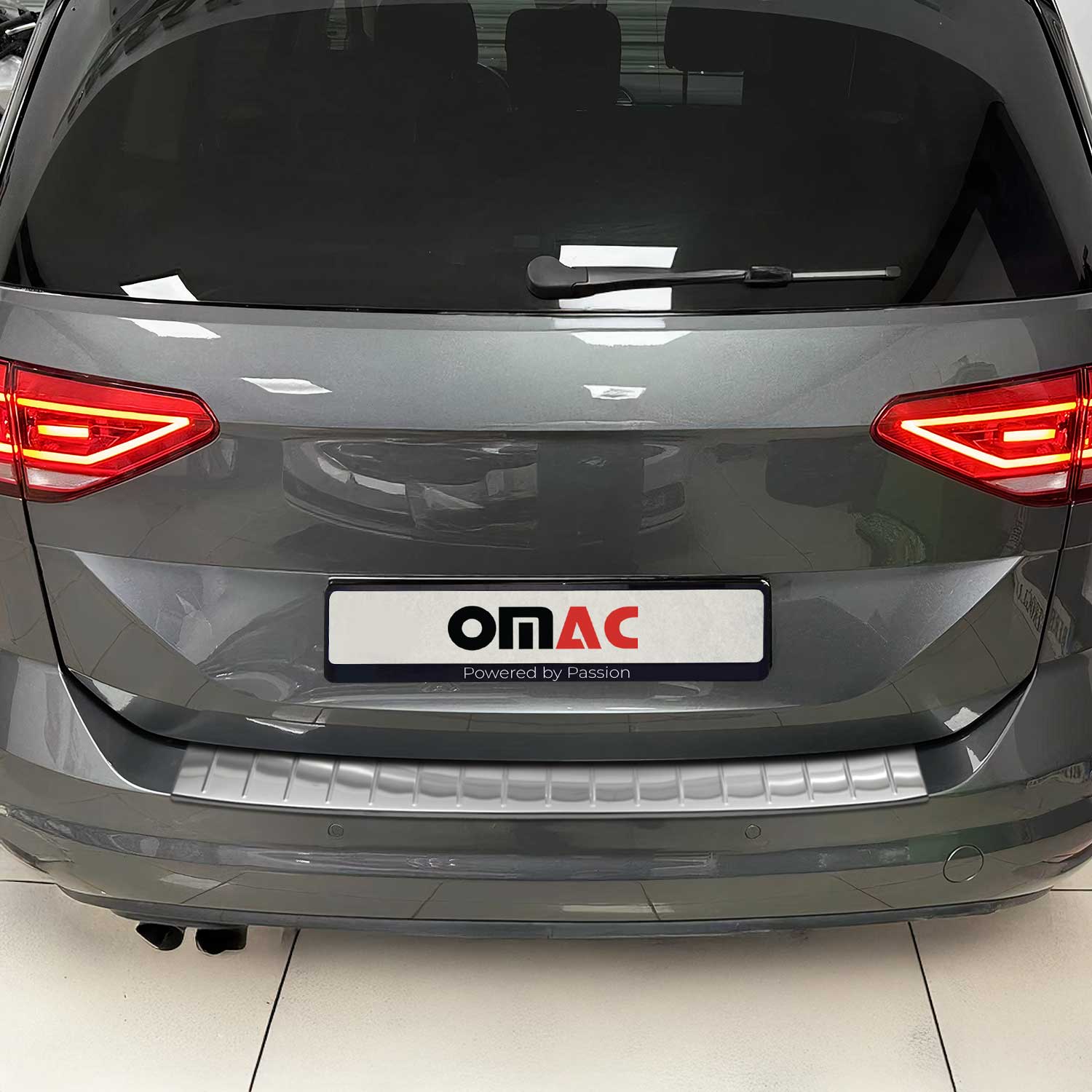 Pour VW Touran 2015-2021 Protection Seuil Coffre Pare-chocs Arrière Acier Inox Chromé