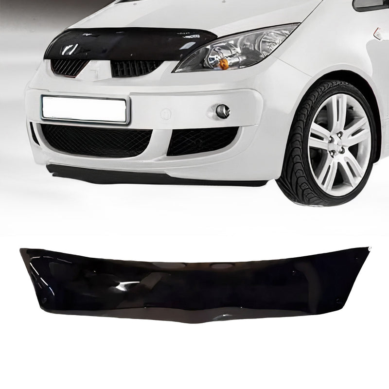 Deflecteurs d'air capot de voiture pour Mitsubishi Colt 2004-2008 Acrylique Noir