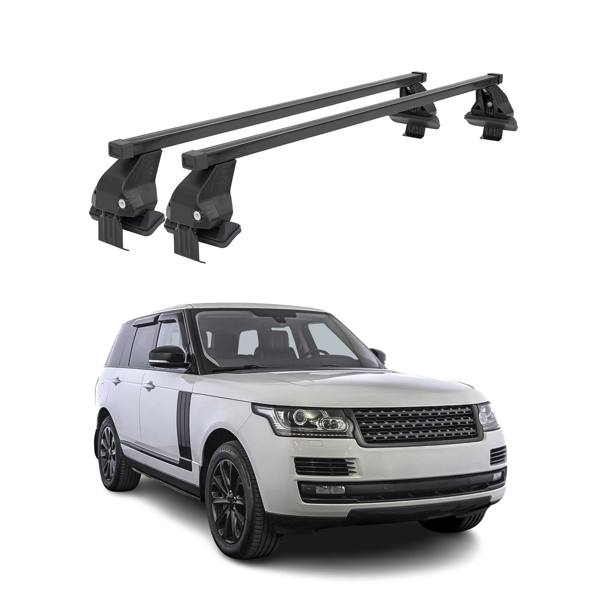 Barres Transversales Menabo pour Range Rover L405 2013-2021 Noir