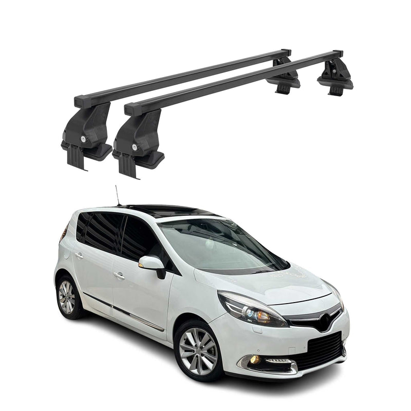 Barres Transversales Menabo pour Renault Scenic III 2013-2016 Noir