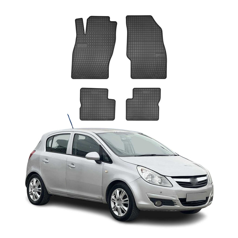 Tapis de Sol pour Opel Corsa D 2006-2014 OMAC Caoutchouc 2x