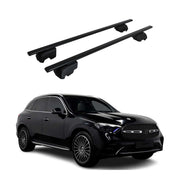 Barres de toit Transversales pour Mercedes GLC 2022-2026 Fer Noir ABE