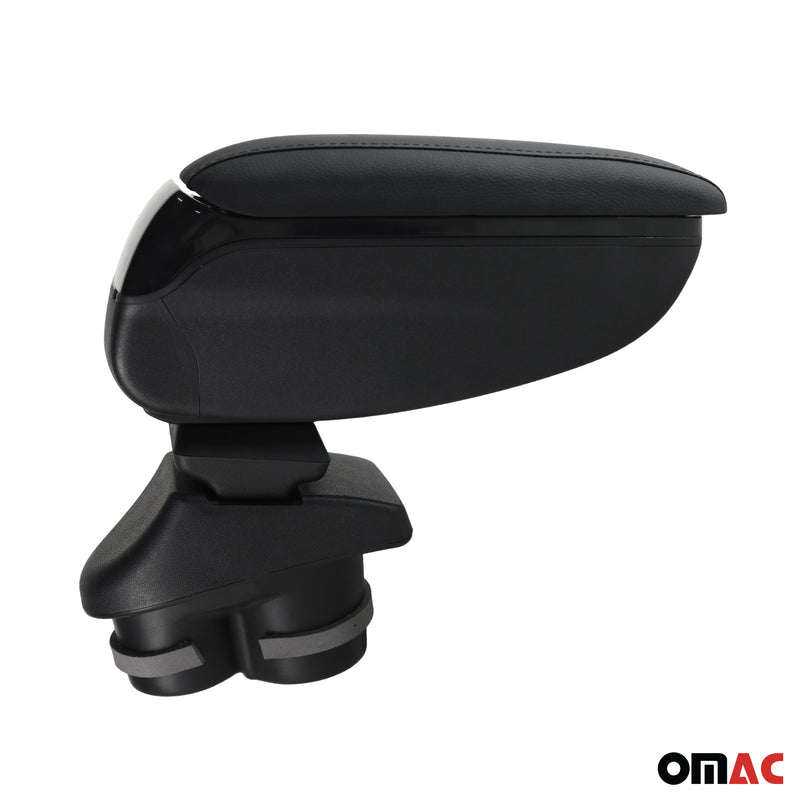 Accoudoir pour Opel Corsa E Break 2014-2019 Vinyl Abs Noir Coulissant