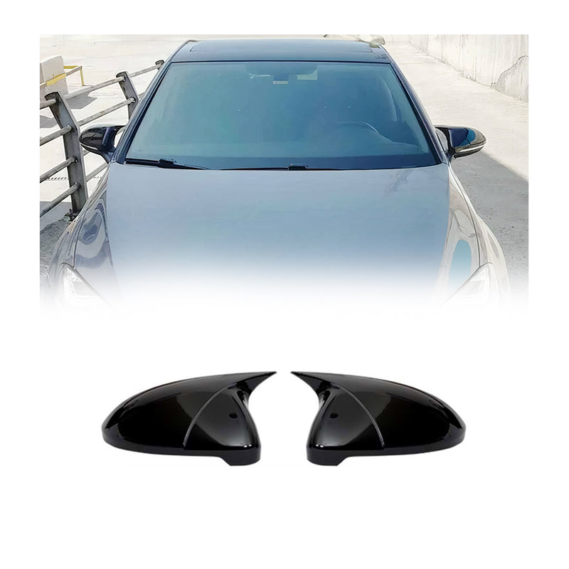 Coques de Rétroviseurs pour VW Golf 2012-2021 en ABS Noir Piano