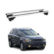 Barres de toit Transversales pour Volvo XC90 I 2002-2014 Aluminium Argent