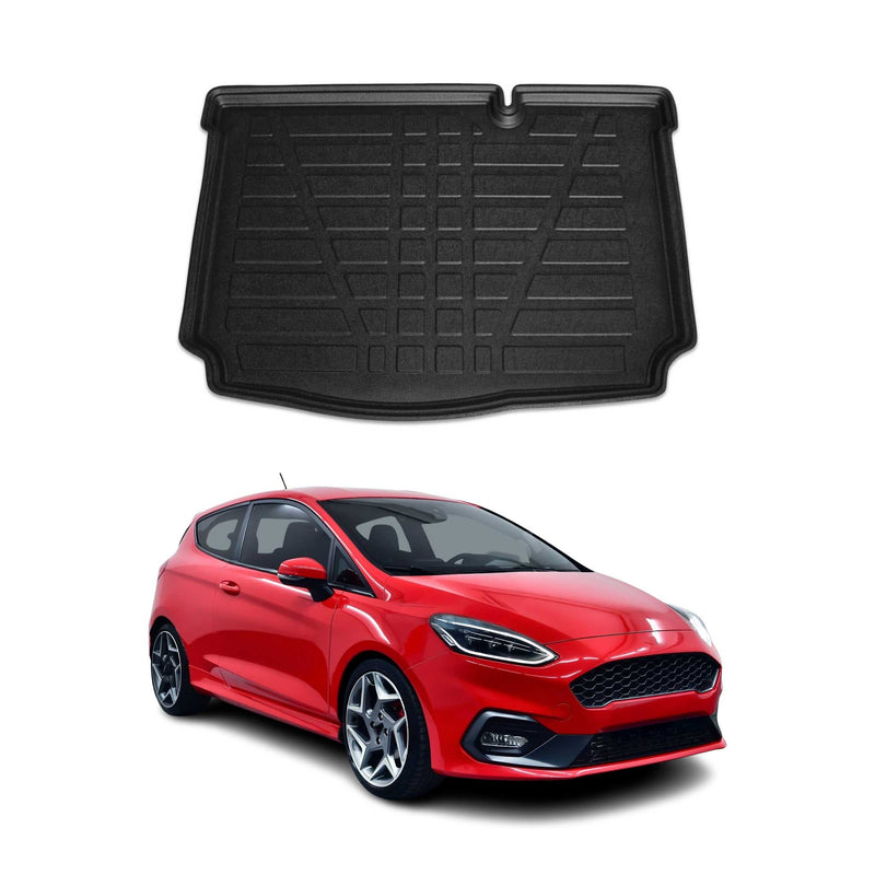 Tapis de Coffre pour Ford Fiesta 2018-2022 HB en TPE Noir