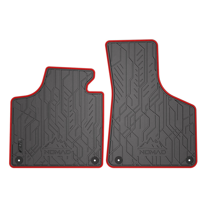 Tapis de sol pour Audi A3 8P HB RS3 Sportback 2003-13 Caoutchouc Noir-Rogue 2Pcs