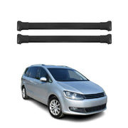 OMAC Barres de toit en aluminium pour VW Sharan II 2010-2023 Noir 2x