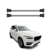 Barres de toit transversales pour Volvo XC90 II 2015-2019 Aluminium Gris 2Pcs