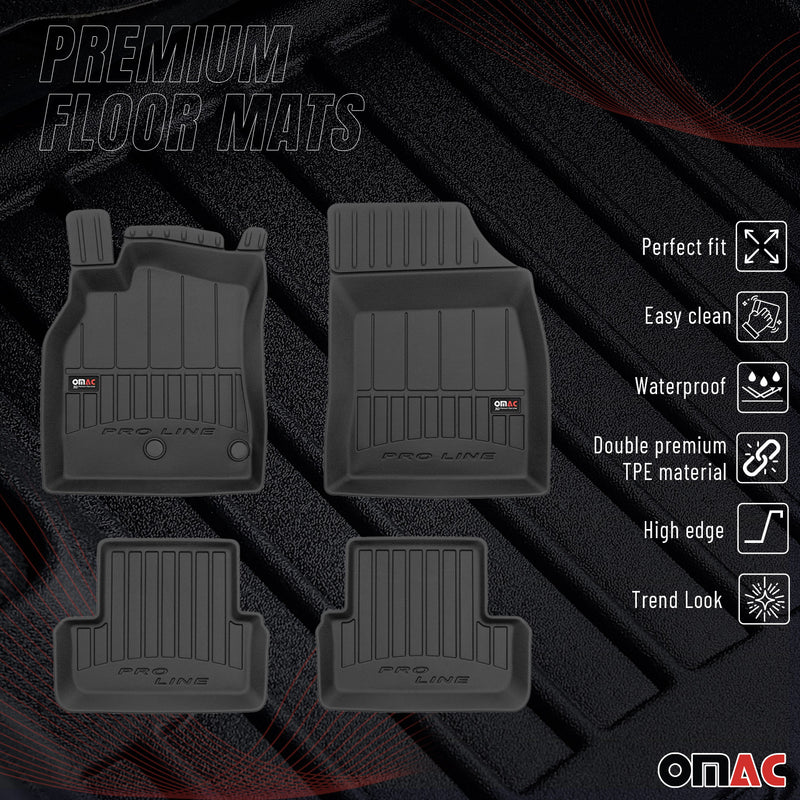 Tapis de Sol pour Renault Megane 2008-2015 TPE Noir