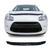 Deflecteurs d'air de capot pour Citroen C3 II 2009-2016 5porte Acrylique Noir