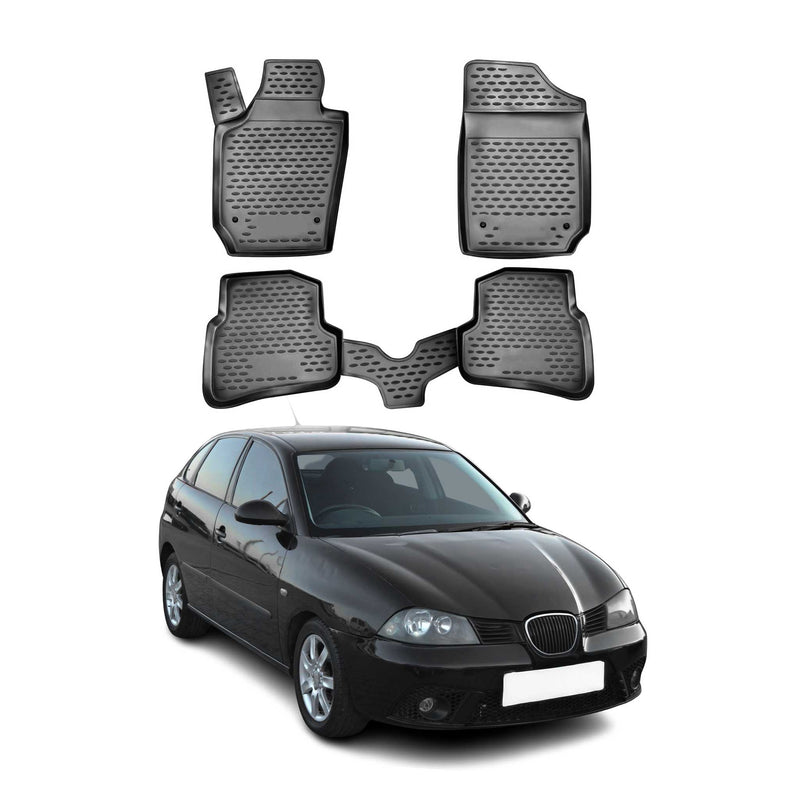Tapis de Sol pour Seat Ibiza 2008-2017 Noir TPE