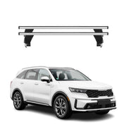 Menabo Barres de toit Transversales pour Kia Sorento 2021-2026 Alu Gris 2x
